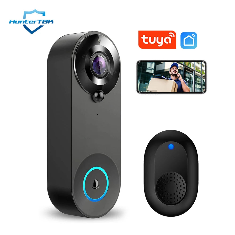 SmartGuard™ 1080P Wireless Video Doorbell – WiFi, Motion Detection & Night Vision for Enhanced Security - HomeDashy