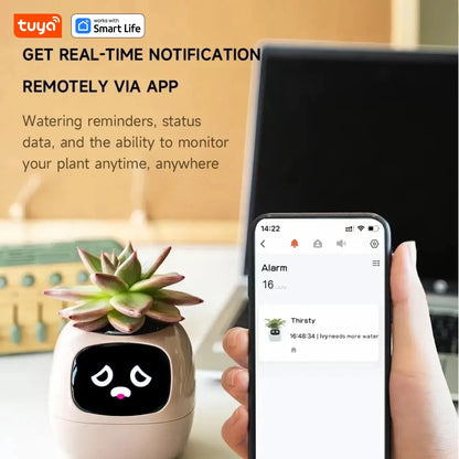 Tuya Ivy™ Smart Planter – AI-Powered Care with 49+ Expressions & 7 Smart Sensors - HomeDashy