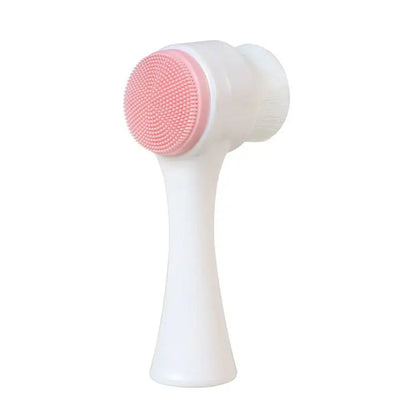 3DGlow™ Double-Sided Silicone Facial Cleansing Brush – Gentle Exfoliation & Deep Clean - HomeDashy