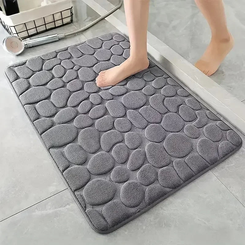 MagicStone™ 3D Non-Slip Bath Mat – Ultra Absorbent & Quick-Dry Comfort - HomeDashy