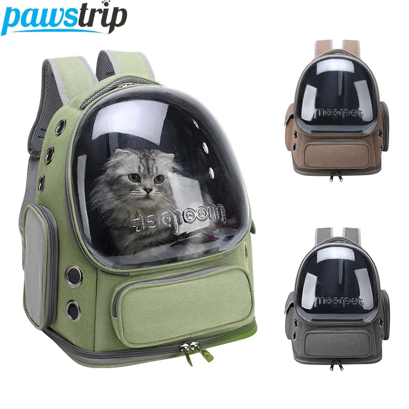 SmartPet™ Transparent Travel Backpack – Breathable Carrier for Cats & Small Dogs - HomeDashy