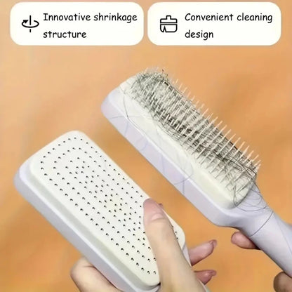 MagicGlide™ Rotating Self-Cleaning Hair Brush - HomeDashy