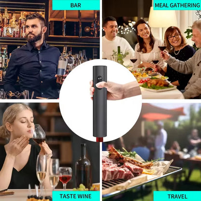 WineMaster™ Electric Opener & Pourer Set – Multifunctional Gift Set with Stopper & Pourer for Insta-Style - HomeDashy