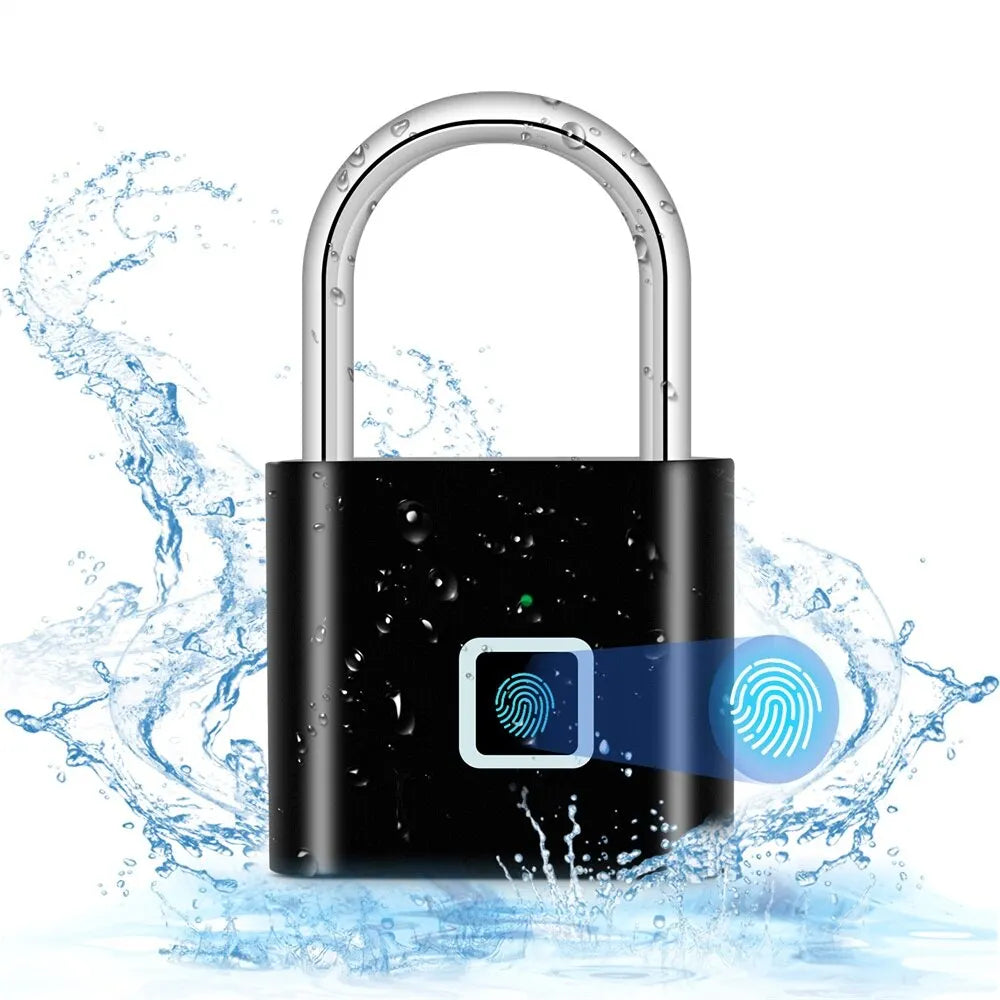 KERUI SecureLock™ – Keyless Fingerprint Smart Padlock | USB Rechargeable & Waterproof - HomeDashy