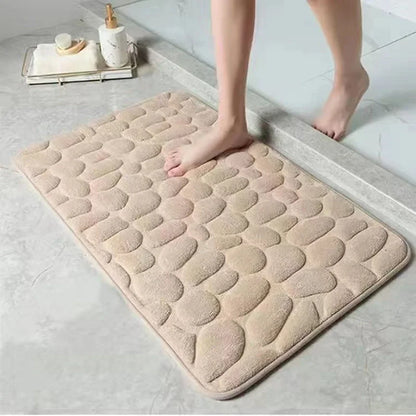 MagicStone™ 3D Non-Slip Bath Mat – Ultra Absorbent & Quick-Dry Comfort - HomeDashy