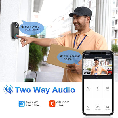 SmartGuard™ 1080P Wireless Video Doorbell – WiFi, Motion Detection & Night Vision for Enhanced Security - HomeDashy