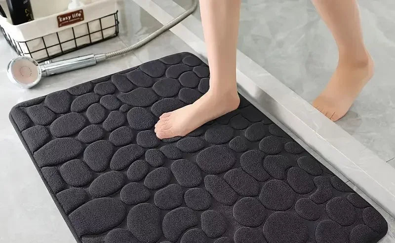 MagicStone™ 3D Non-Slip Bath Mat – Ultra Absorbent & Quick-Dry Comfort - HomeDashy