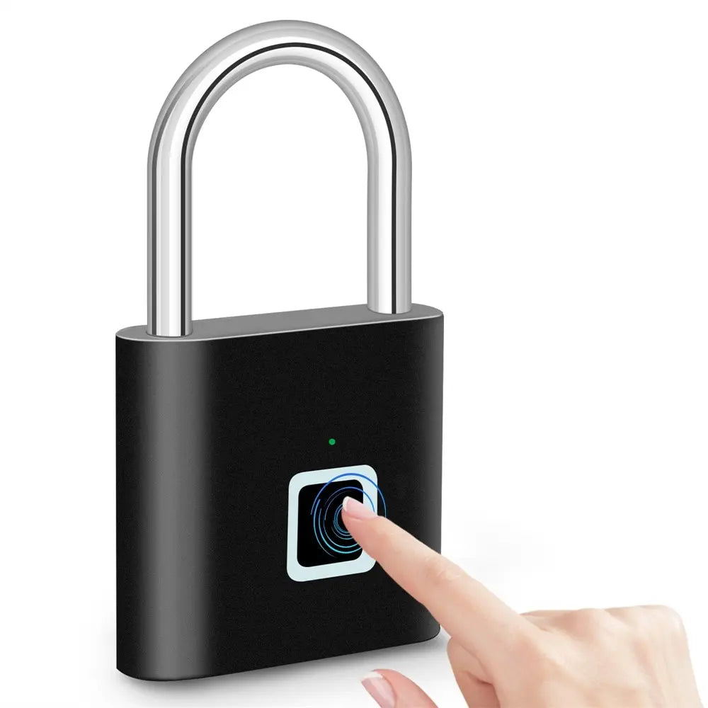 KERUI SecureLock™ – Keyless Fingerprint Smart Padlock | USB Rechargeable & Waterproof - HomeDashy