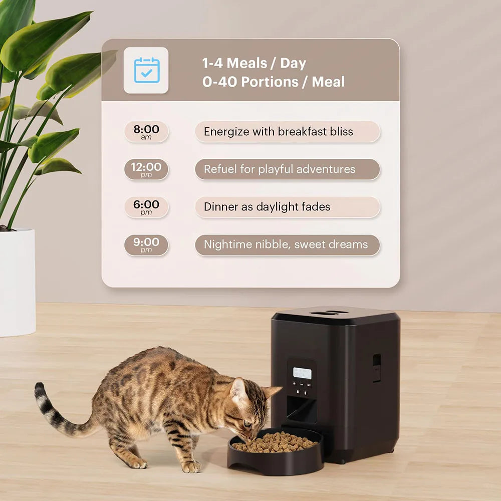 SmartPet™ Feeder – Automatic Timed Dispenser & Slow Feeding Bowl for Cats & Dogs - HomeDashy