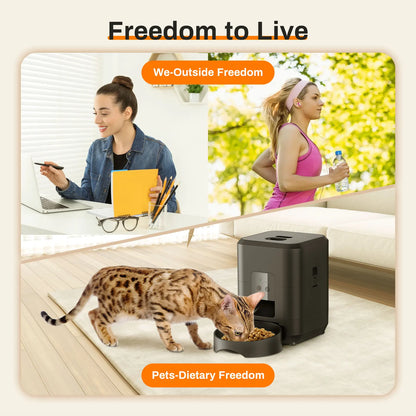 SmartPet™ Feeder – Automatic Timed Dispenser & Slow Feeding Bowl for Cats & Dogs - HomeDashy